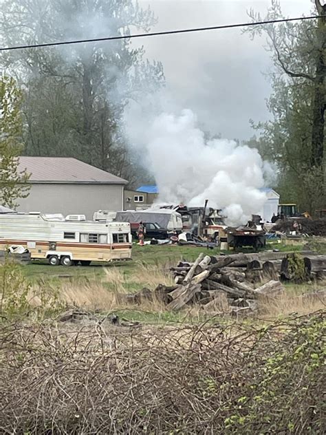 Motorhome Fire Near Island 22 FVN