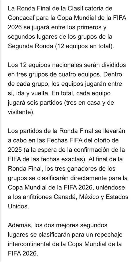 Juan Quinto On Twitter Mundial2026 La Ronda Final De La