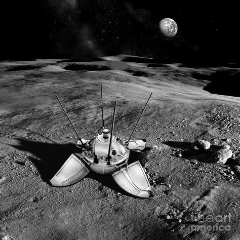 Luna 9 Lander On The Moon #3 by Detlev Van Ravenswaay/science Photo Library