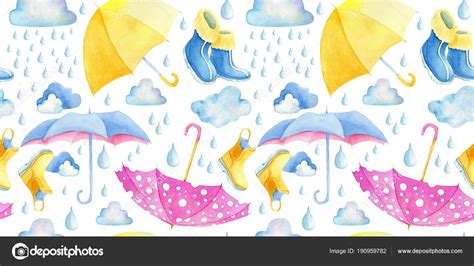 Seamless pattern of rain Stock Photo by ©vesta2k@gmail.com 190959782