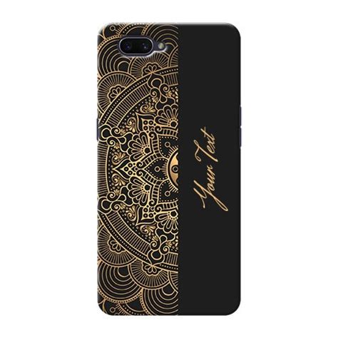 Buy Oppo A3s Back Covers Mandala Art With Custom Text Design