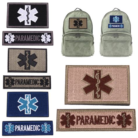 2pcs/set Embroidery Patch Emergency Medical Technician PARAMEDIC EMT ...