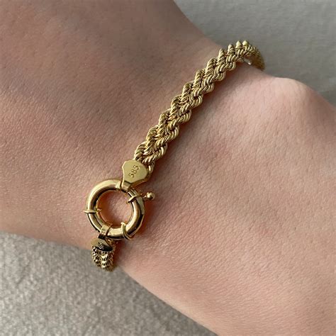 Goldarmband Kordelarmband Halat Geflochten Eliz Juwelier Gold