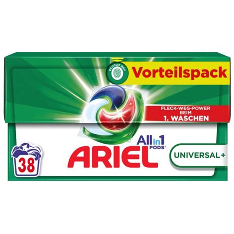 ARIEL Lessive En Capsules All In 1 Universal 38 Lavages CHF 21 97