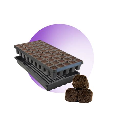 OrganiPlug Seed & Cutting Plugs - Pre-Filled Tray w/ 50 Tall Plugs - Single, Case, and Pallet ...