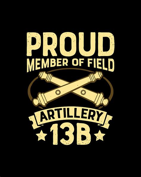 Army Field Artillery Bravo Proud Member Drawing By Lucy Wilk