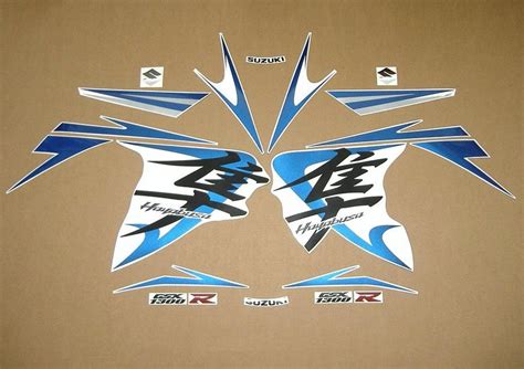 Suzuki GSX 1300R Hayabusa 2009 Full Replacement Decals Replica Stickers