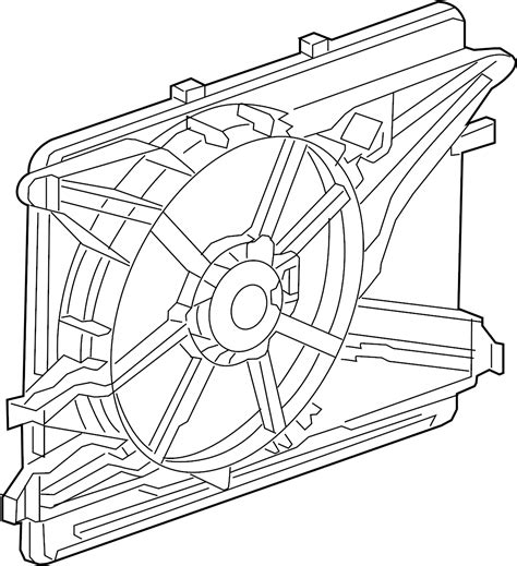 Saturn Vue Engine Cooling Fan Shroud 89019142 McElveen Buick GMC