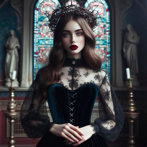 Premium Photo Dark Beautiful Gothic Princess