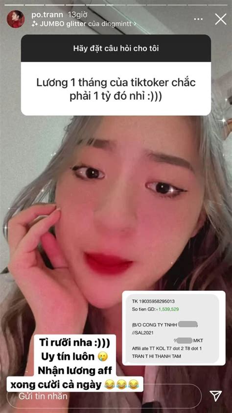 Hot girl trứng rán Thu nhập tỷ rưỡi tháng nhận lương xong cười cả ngày