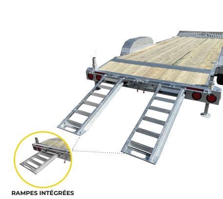 Remorque Plate Forme Avec Rampes Location Doutils Gm