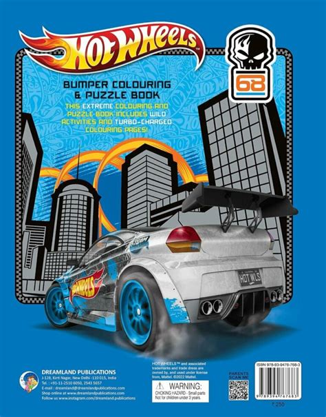 Buy Dreamland Hot Wheels Bumper Colouring And Puzzle Book For Online In India Kheliya Toys