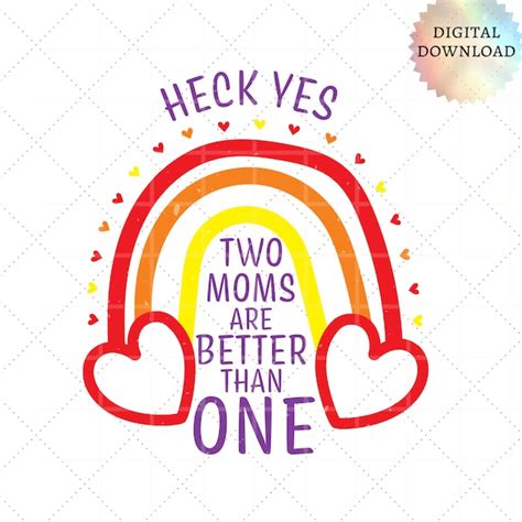 Two Moms Are Better Than One Paper Etsy