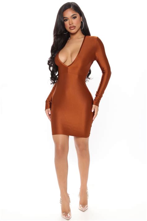 Second To None Ruched Mini Dress Mocha Fashion Nova Dresses Fashion Nova