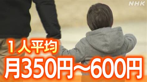 「子ども・子育て支援金」であなたの負担はどうなる？保険加入者1人平均月350円～600円 被保険者 最高950円 Nhk 少子化