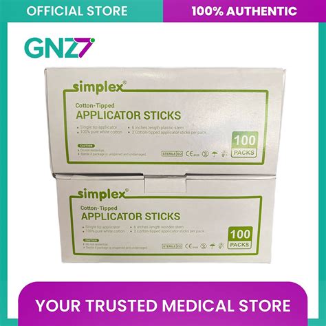 Cotton Applicator Stick Simplex Medpro Shopee Philippines