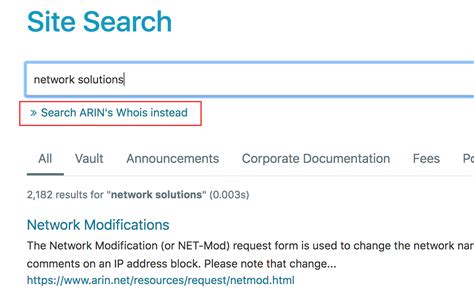 Using Whois American Registry For Internet Numbers