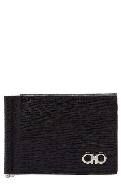 Ferragamo Revival Bifold Leather Walletblack Nero Red Ferragamo