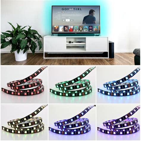 USB Cuttable RGB LED Strip Lighting Kit For TV/PC Background With 17 K