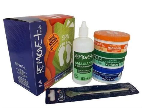 Kit spa dos pés remove espátula REMOVE Kit Manicure Magazine Luiza