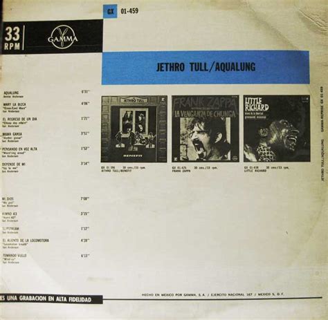 Thrift Store Record Report: Jethro Tull - Aqualung (Hecho En Mexico)