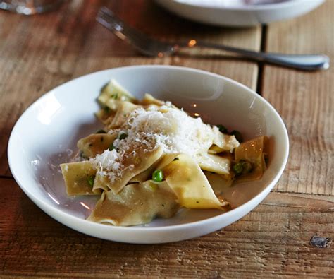 Fresh Pappardelle with Peas, Butter, and Parmigiano-Reggiano – Moveable ...