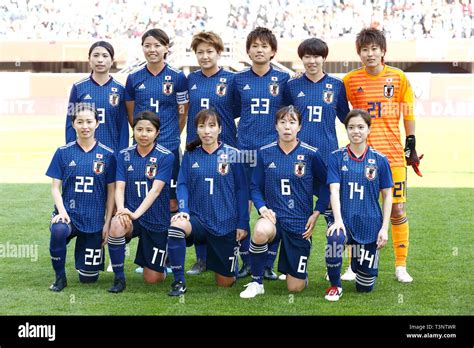 Japan Team Group Line Up JPN APRIL 9 2019 Football Soccer