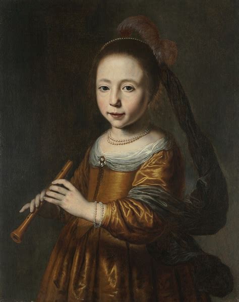 Portrait Of Elizabeth Spiegel By Dirck Dircksz Van Santvoort Artvee