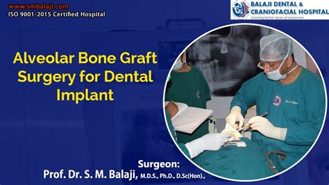 Alveolar Bone Graft Surgery For Dental Implant Youtube