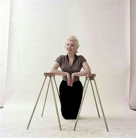 Marilyn Trestle Sitting Photo By Milton Greene Marilyn