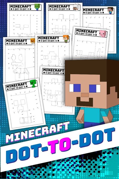 Free Minecraft Dot To Dot Printables