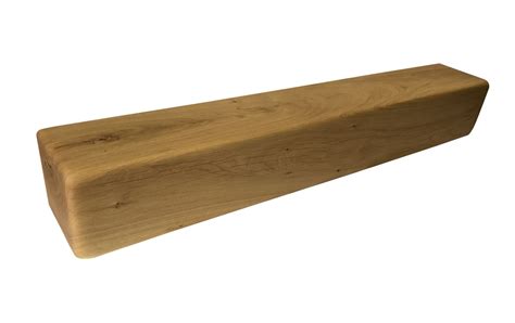 6” X 6” Solid Oak Mantel Beam With Straight Edge Solid Oak Designs