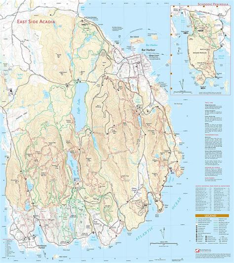 Acadia National Park On Us Map United States Map