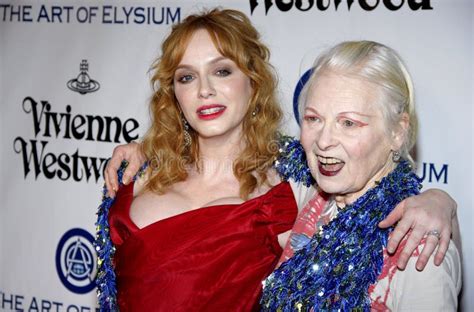 Christina Hendricks Et Vivienne Westwood Photo Stock Ditorial Image