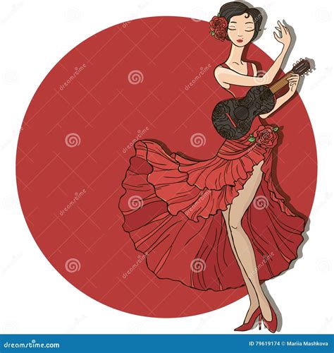 Male Flamenco Dancer Clipart