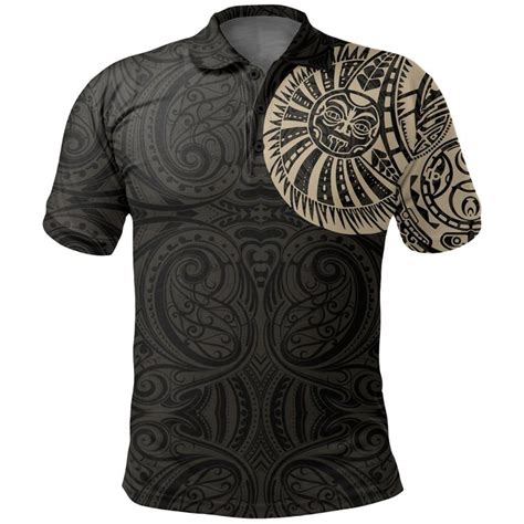 Aio Pride New Zealand Maori Polo Shirt Maori Warrior Tattoo Golf Shir