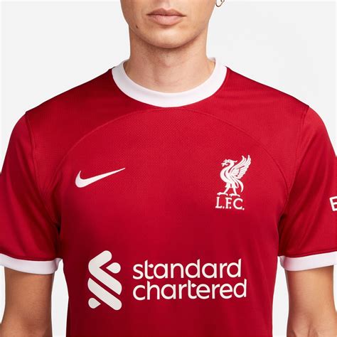 Nike Liverpool Home Shirt 2023 2024 Adults Redwhite Sportsdirect