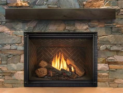 Heat And Glo 8kx 42 Gas Fireplace 2 Sided Reflective And Matte Black G — Chadwicks And Hacks