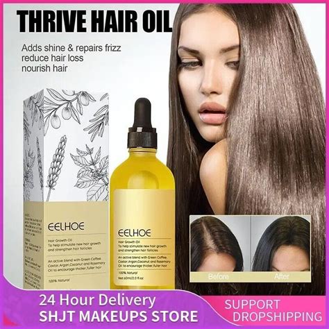 New Natural Hair Growth Oil Veganic Natural Hair Growth Oil 60ml Ebay