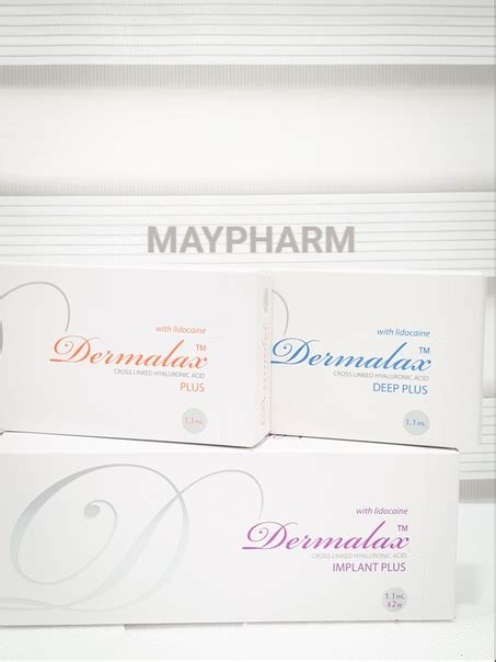 DERMALAX IMPLANT PLUS, DEEP PLUS, PLUS – Lip and Dermal Filler - Maypharm