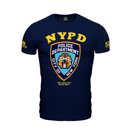 Remera Manga Corta Police NYPD Azul Aventureros