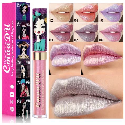 1pc Fashion Shining Metal Liquid Lipstick Halloween Festival Sexy