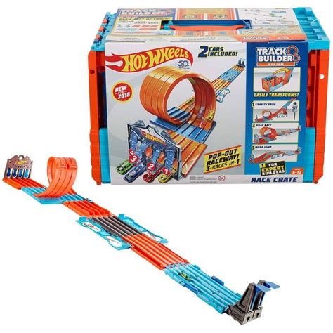 Jual Hot Wheels Track Builder System Race Crate Original Di Lapak