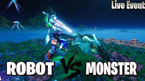 Fortnite Live Event Robot Vs Monster Youtube