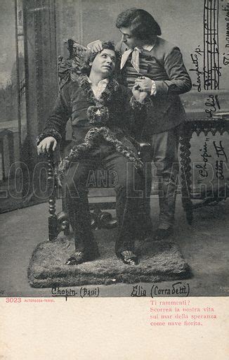 Amedeo Bassi As Chopin And Ferruccio Corradetti As Elio In A Stock