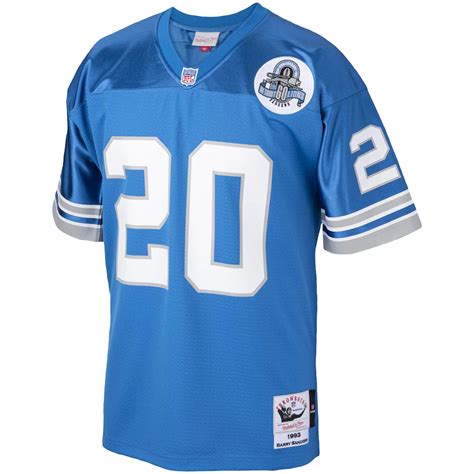 Men's Detroit Lions Barry Sanders Mitchell & Ness Blue 1993 Authentic ...