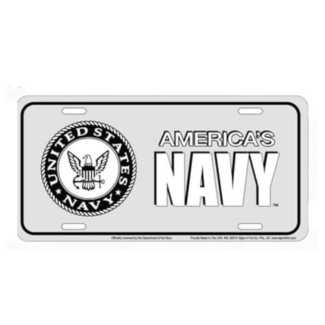 Vanity Plate / US Navy Signs / Licensed United States Navy / America’s Navy / Garage Signs for ...