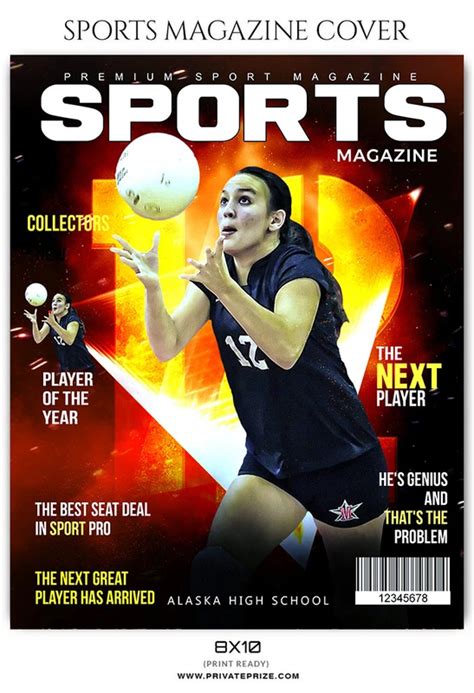 Volleyball Sports Photography Magazine Cover templates | Sports ...