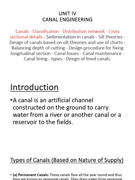 Canal Engineering | PDF | Dam | Flood