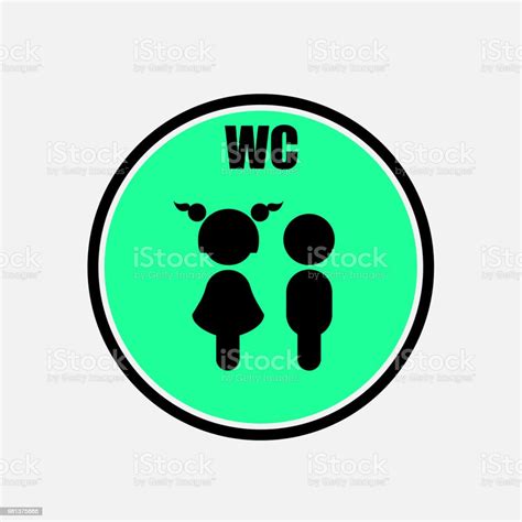 Funny Wctoiletrestroom Door Plate Symbolsman And Woman Toilet